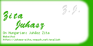 zita juhasz business card