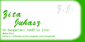 zita juhasz business card